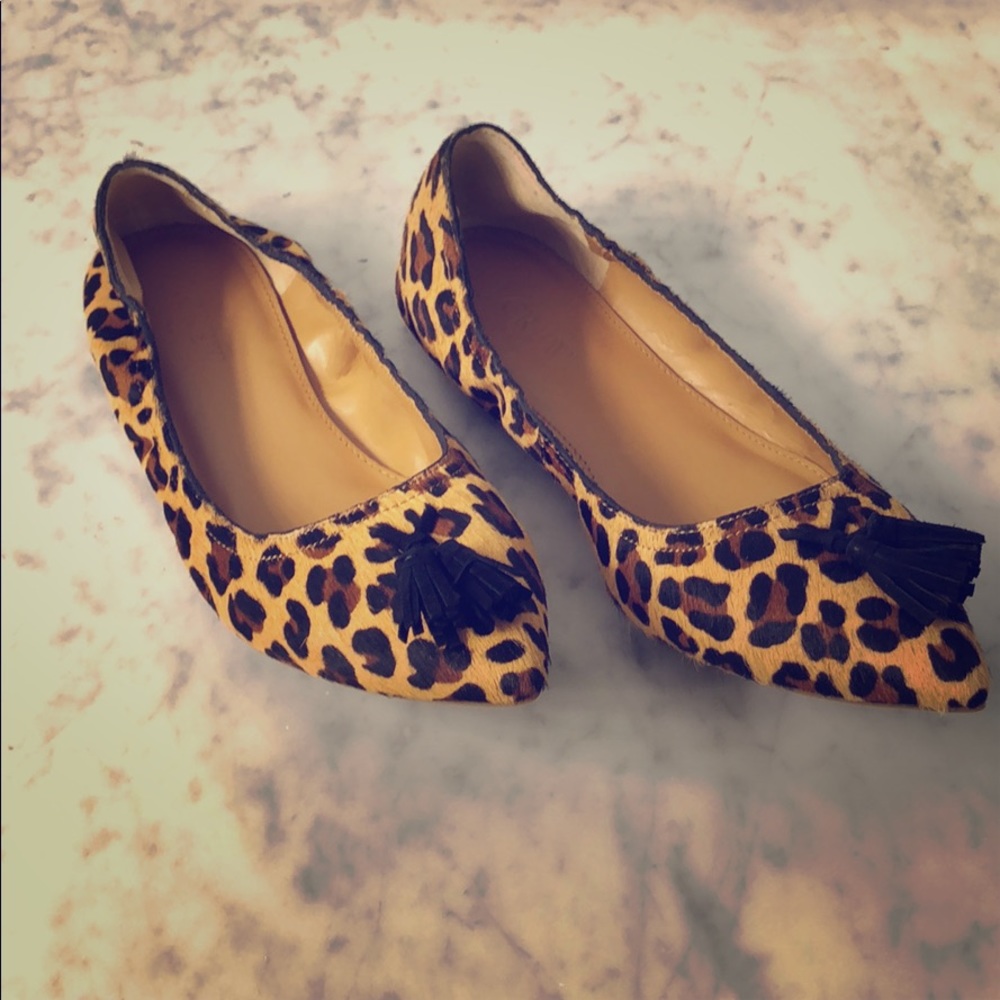 J. Crew Leopard Flats